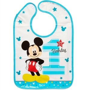 Disney Baby Mickey Mouse First Birthday Bib